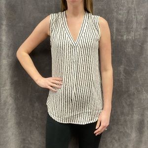 Jon & Anna striped sleeveless top/tank in white